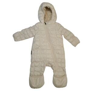 The North Face Baby Thermoball One-Piece White Dune Puffer 3-6 months